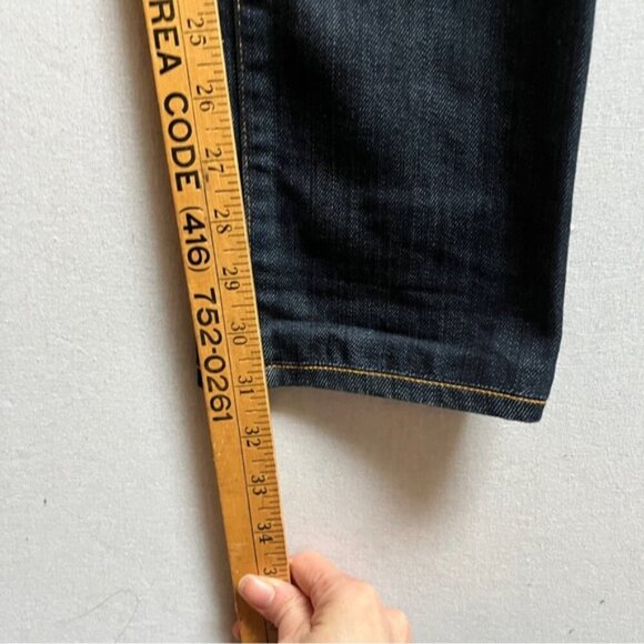 Gold Sign Misfit slim straight low rise denim jean Sz 28 - Picture 10 of 13